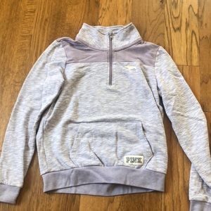 Light purple quarter zip from pink - S